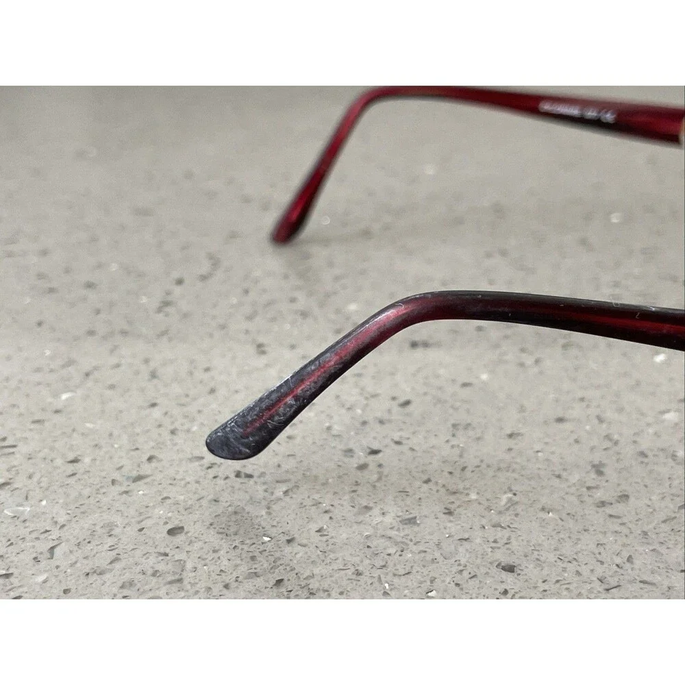 Sophia Loren M222 Eyeglasses FRAMES ONLY Zyloware 077 55-17-135 Red Full rim